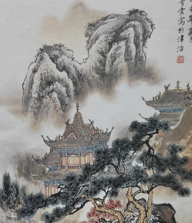 笔走千峰立骨魂:解码北方山水画的雄浑密码