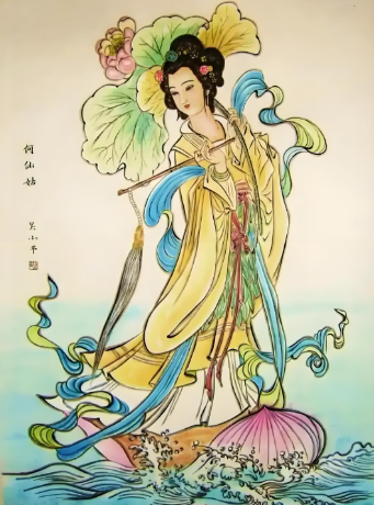 仙姑执荷:何仙姑在天庭与民间的双重神职解析