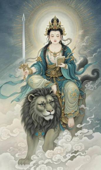 智慧为尊：探秘四大菩萨之首文殊菩萨