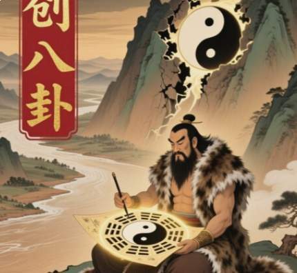 伏羲画八卦:解码周易起源的文明觉醒